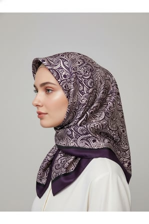 Zarif, Yaprak Desenli Soft Şal 70 x180