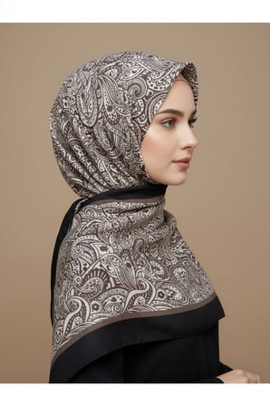 Zarif, Yaprak Desenli Soft Şal 70 x180