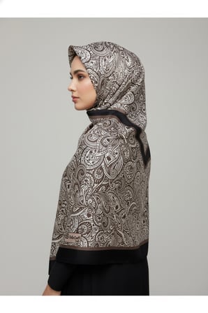 Zarif, Yaprak Desenli Soft Şal 70 x180