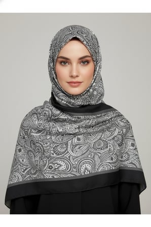 Zarif, Yaprak Desenli Soft Şal 70 x180