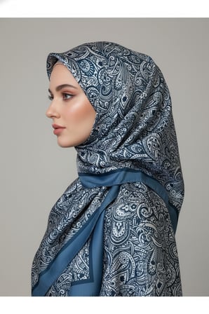Zarif, Yaprak Desenli Soft Şal 70 x180