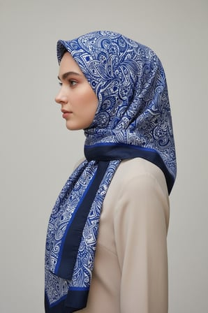 Zarif, Yaprak Desenli Soft Şal 70 x180
