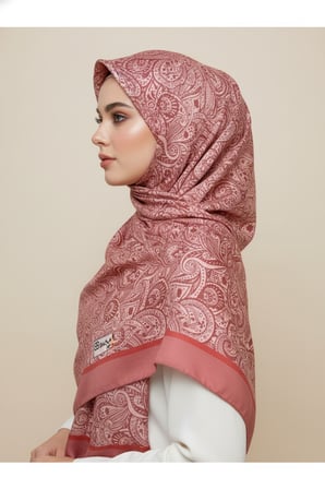 Zarif, Yaprak Desenli Soft Şal 70 x180