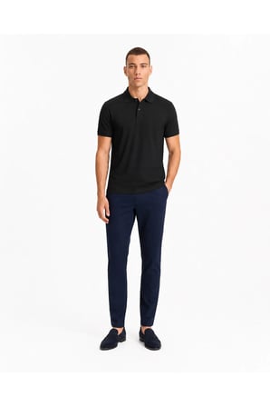 Erkek Regular Fit Polo Yaka Basic Tişört