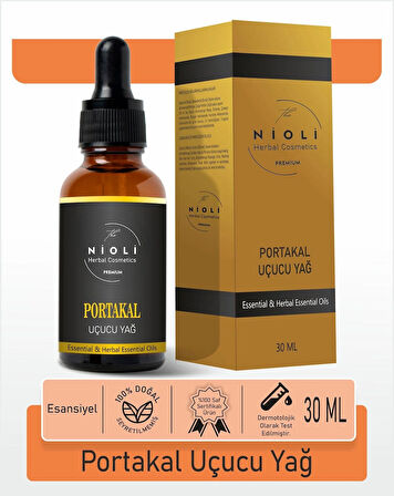 Nioli Portakal Esansiyel Uçucu Yağ Buhurdanlık Yağı Aromaterapi Yağı 30 ML