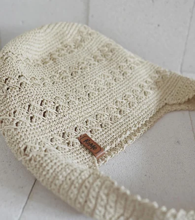 Pouch Hasır Örme Omuz Çantası