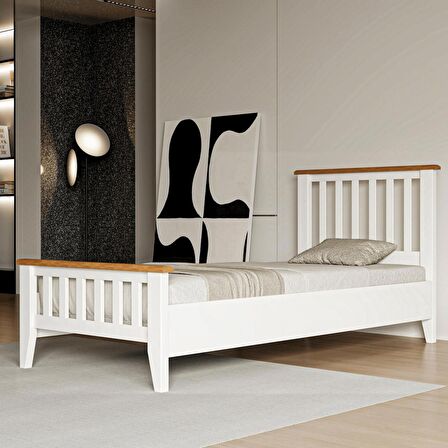 Prens Çocuk ve Genç Odası 90x190  Soft Beyaz Karyola