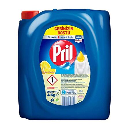 Pril Limon Kokulu Bulaşık Deterjanı 4 Kg