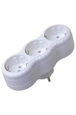 3'lü Topraklı Çoklu Grup Priz Golyat Çoğaltma Üçlü Fiş Piriz