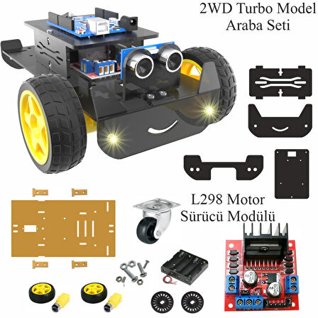 Arduino Başlangıç Seti UNO R3 CH340 -Turbo Black V3. 107 Parça 349 Adet