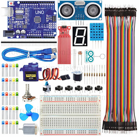 Arduino Kodlama Başlangıç Seviye 25 Parça 86 Adet