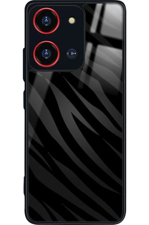 Reeder S19 Max Pro S 108 MP (Zoom) Uyumlu Zebra Tasarımlı Parlak Silikon Kılıf