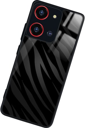 Reeder S19 Max Pro S 108 MP (Zoom) Uyumlu Zebra Tasarımlı Parlak Silikon Kılıf