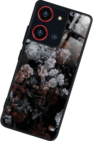 Reeder S19 Max Pro S 108 MP (Zoom) Uyumlu Beyaz Çiçek Tasarımlı Parlak Silikon Kılıf