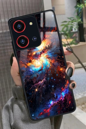 Reeder S19 Max Pro S 108 MP (Zoom) Uyumlu Soyut Sanat Tasarımlı Parlak Silikon Kılıf