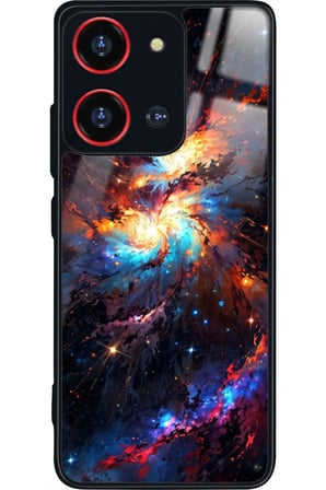 Reeder S19 Max Pro S 108 MP (Zoom) Uyumlu Soyut Sanat Tasarımlı Parlak Silikon Kılıf