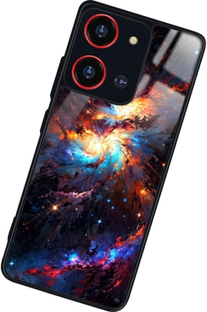 Reeder S19 Max Pro S 108 MP (Zoom) Uyumlu Soyut Sanat Tasarımlı Parlak Silikon Kılıf