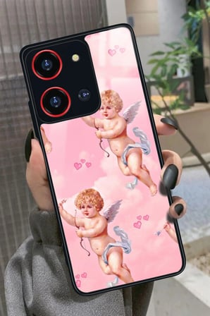Reeder S19 Max Pro S 108 MP (Zoom) Uyumlu Melek Tasarımlı Parlak Silikon Kılıf