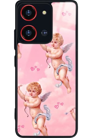 Reeder S19 Max Pro S 108 MP (Zoom) Uyumlu Melek Tasarımlı Parlak Silikon Kılıf