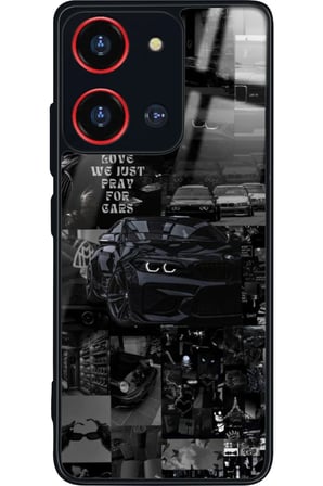 Reeder S19 Max Pro S 108 MP (Zoom) Uyumlu Araba Posteri Tasarımlı Parlak Silikon Kılıf
