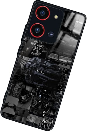 Reeder S19 Max Pro S 108 MP (Zoom) Uyumlu Araba Posteri Tasarımlı Parlak Silikon Kılıf