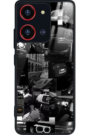 Reeder S19 Max Pro S 108 MP (Zoom) Uyumlu Araba Posteri Tasarımlı Parlak Silikon Kılıf