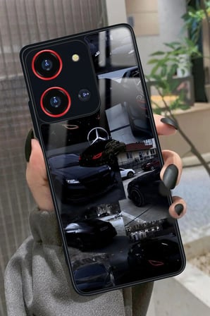 Reeder S19 Max Pro S 108 MP (Zoom) Uyumlu Araba Tasarımlı Parlak Silikon Kılıf