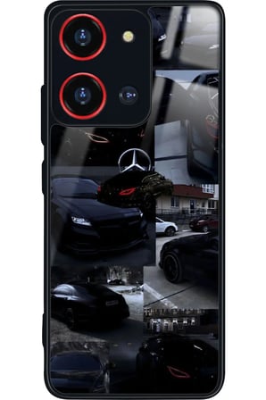 Reeder S19 Max Pro S 108 MP (Zoom) Uyumlu Araba Tasarımlı Parlak Silikon Kılıf
