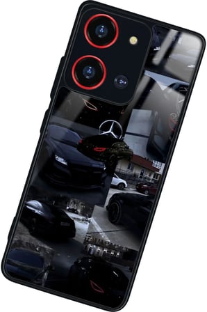 Reeder S19 Max Pro S 108 MP (Zoom) Uyumlu Araba Tasarımlı Parlak Silikon Kılıf