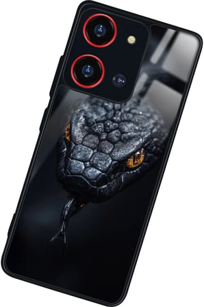 Reeder S19 Max Pro S 108 MP (Zoom) Uyumlu Yılan Tasarımlı Parlak Silikon Kılıf