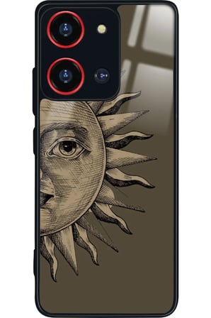 Reeder S19 Max Pro S 108 MP (Zoom) Uyumlu Güneş Tasarımlı Parlak Silikon Kılıf