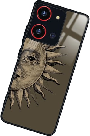 Reeder S19 Max Pro S 108 MP (Zoom) Uyumlu Güneş Tasarımlı Parlak Silikon Kılıf