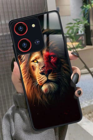 Reeder S19 Max Pro S 108 MP (Zoom) Uyumlu Aslan Tasarımlı Parlak Silikon Kılıf