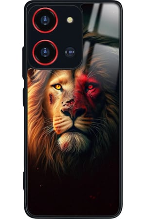 Reeder S19 Max Pro S 108 MP (Zoom) Uyumlu Aslan Tasarımlı Parlak Silikon Kılıf