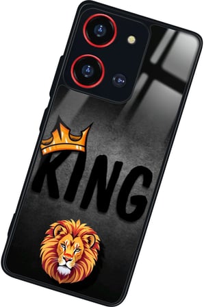 Reeder S19 Max Pro S 108 MP (Zoom) Uyumlu Aslan - King Tasarımlı Parlak Silikon Kılıf