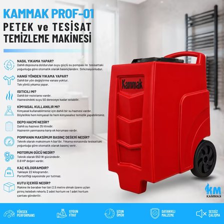 Kammak Prof-01 Petek Temizleme Makinesi