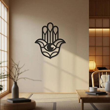 Hamsa ve göz dekoratif dekor tablo 