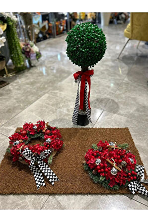 Kapı Önü Paspas Set Yılbaşı Konsept