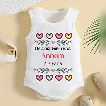 %100 Pamuklu Organik Baskılı Premium Çıtçıtlı Bebek Body Atlet Zıbın 00437