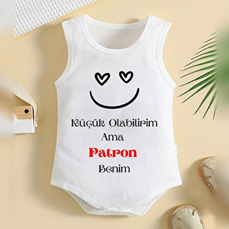 %100 Pamuklu Organik Baskılı Premium Çıtçıtlı Bebek Body Atlet Zıbın 00445