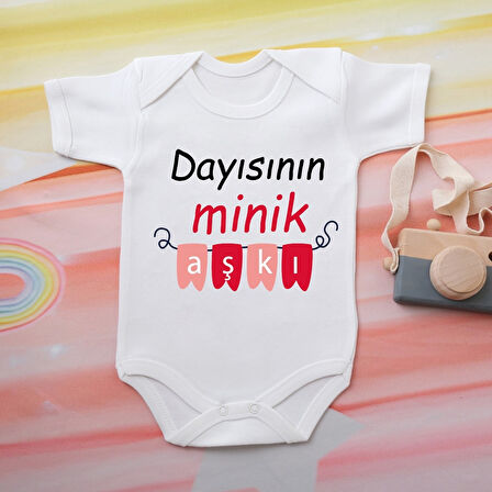 %100 Pamuklu Organik Baskılı Premium Çıtçıtlı Bebek Body Atlet Zıbın 00517