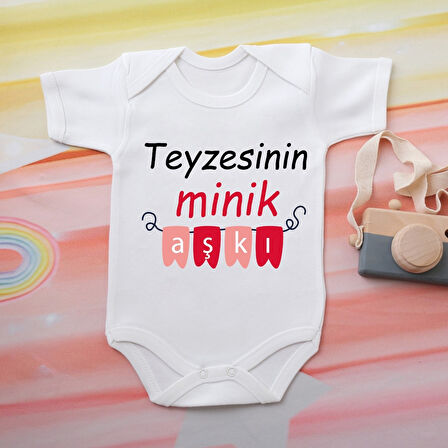 %100 Pamuklu Organik Baskılı Premium Çıtçıtlı Bebek Body Atlet Zıbın 00518