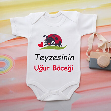 %100 Pamuklu Organik Baskılı Premium Çıtçıtlı Bebek Body Atlet Zıbın 00533