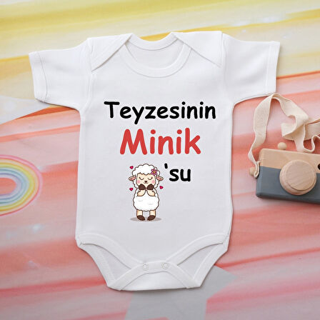 %100 Pamuklu Organik Baskılı Premium Çıtçıtlı Bebek Body Atlet Zıbın 00538