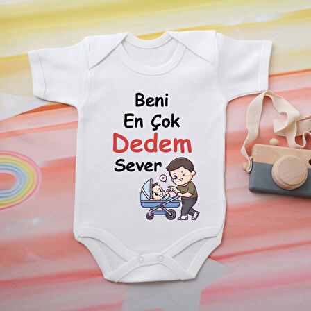 %100 Pamuklu Organik Baskılı Premium Çıtçıtlı Bebek Body Atlet Zıbın 00544