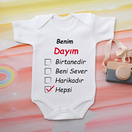 %100 Pamuklu Organik Baskılı Premium Çıtçıtlı Bebek Body Atlet Zıbın 00558