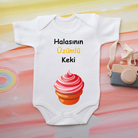 %100 Pamuklu Organik Baskılı Premium Çıtçıtlı Bebek Body Atlet Zıbın 00570