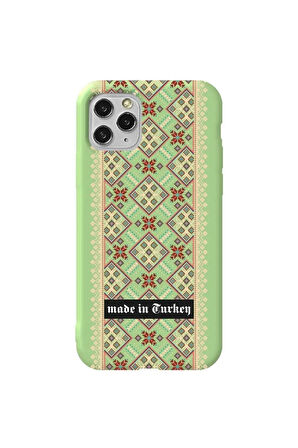 Iphone 11 Pro Max Açik Yesil Renkli Silikon Telefon Kilifi - Made In Turkey