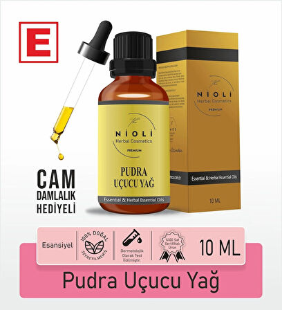 Nioli Pudra Esansiyel Uçucu Yağ Buhurdanlık Yağı Aromaterapi Yağı 10 ML