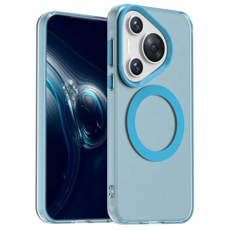 Huawei Pura 70 Pro Uyumlu Kılıf Renkli Kenarlı Magesafe Özellikli Hlt-Colour